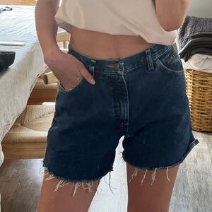Women's Dark wash Denim Shorts